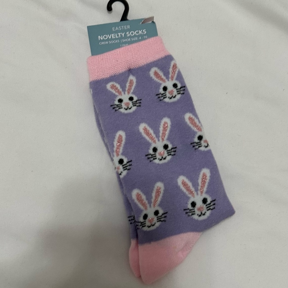 Easter Socks - bunny